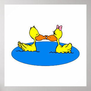 Póster Dan y Din Duck