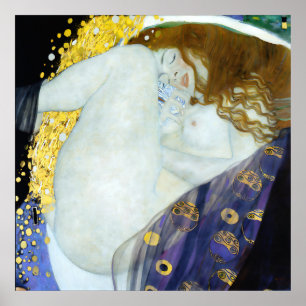 Póster Danae - Gustav Klimt - Art Nouveau