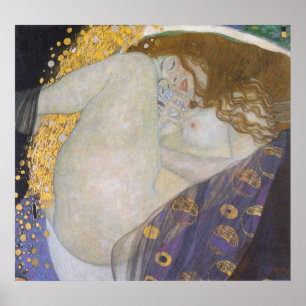 Póster Danae por Gustav Klimt
