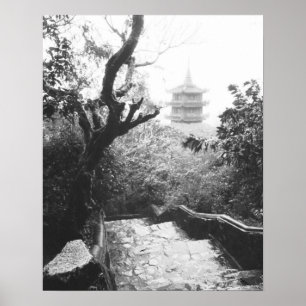 Póster Danang Vietnam, Vista de templo Montaña de Mármol