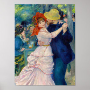 Póster Dance at Bougival, 1883 by Pierre-Auguste Renoir