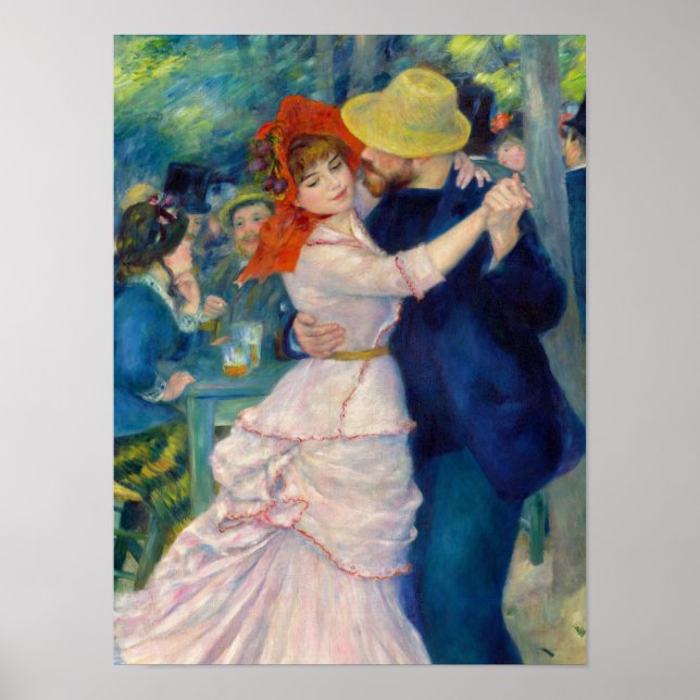 Póster Dance at Bougival, 1883 by Pierre-Auguste Renoir (Frente)