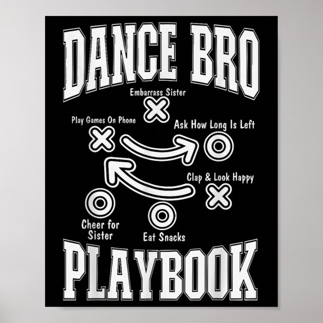 Póster Dance Brother Playbook Comp Funny Bailando Orgullo (Frente)