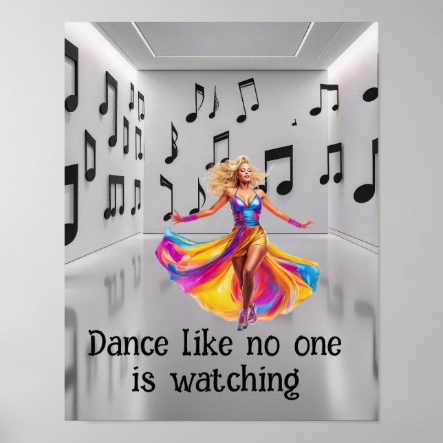 Póster Dance like no one is watching  (Frente)