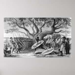 Póster Dance of the Landeens, or Zulus