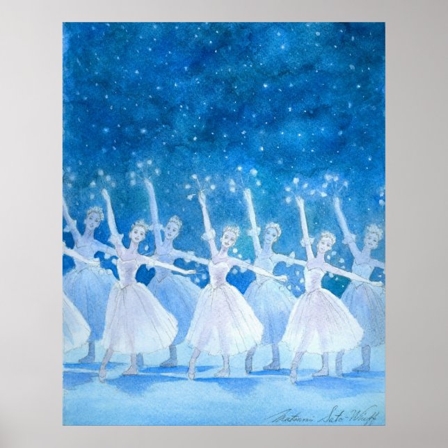 Póster Dance of the Snowflakes Art Print (Frente)