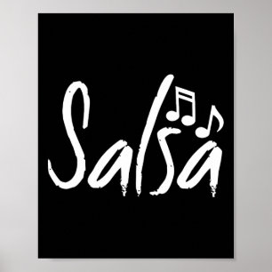 Póster Dance Shirt Salsa Divertidos Regalos de Baile