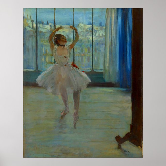 Póster Dancer Posing - Edgar Degas - 1873 (Frente)