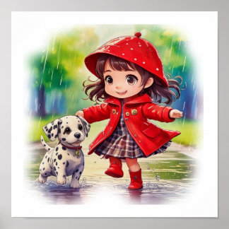 Póster Dancin en la lluvia