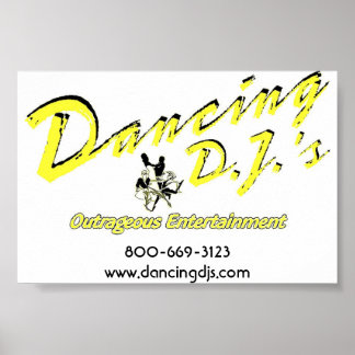 Póster Dancing Dj poster