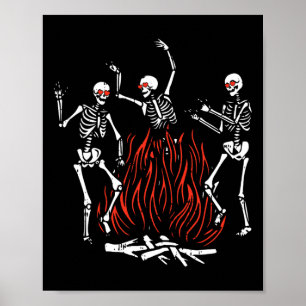 Póster Dancing Fire Día de San Valentín Funny Bones Amor