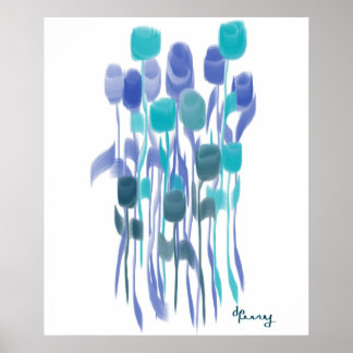 PÓSTER "DANCING FLOWERS"