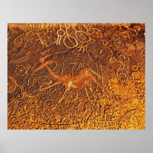 Póster Dancing Giraffe