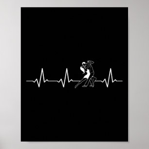 Póster Dancing Heartbeat Rumba Salsa Cha Jive Bachata