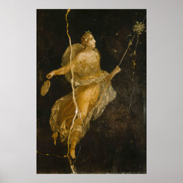 Póster Dancing Maenad Art Print Ancient Roman Fresco