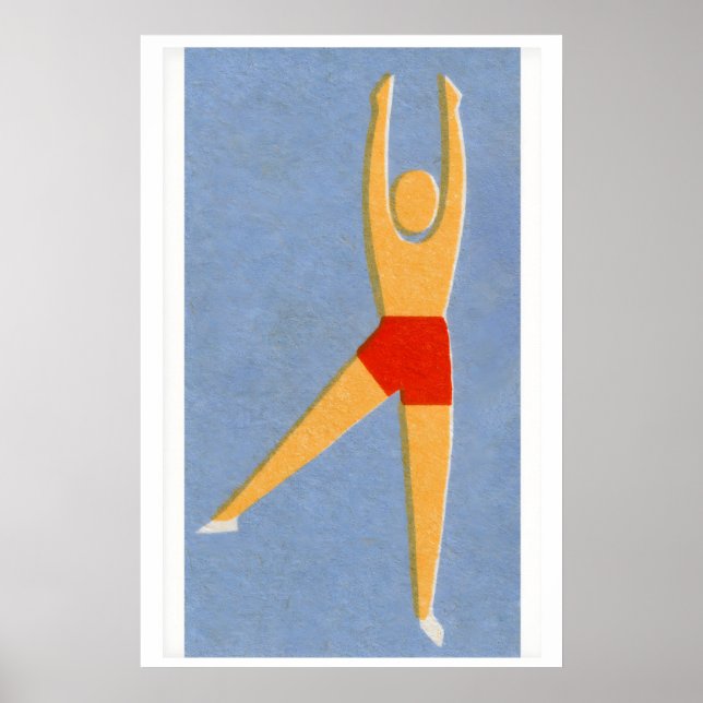 Póster Dancing Man - Matchbox Print - Aesthetic Wall Art (Frente)