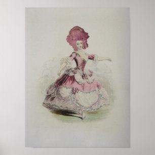 Póster Dancing Marie Antoinette 12x16"- (opciones de tama