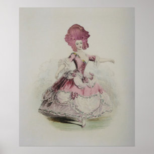 Póster Dancing Marie Antoinette 24x20"- (opciones de tama