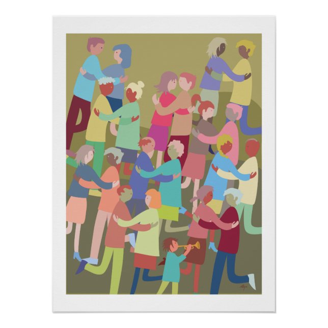 poster dancing people (Anverso)