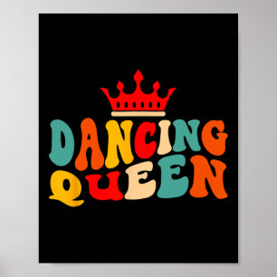 Póster Dancing Queen Retro 70 Disco Lover Wo Tema 70