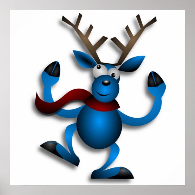 PÓSTER DANCING REINDEER (Frente)
