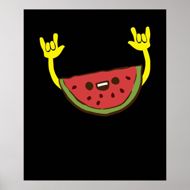 Póster Dancing Watermelon - Verano de frutas de sandía (Frente)