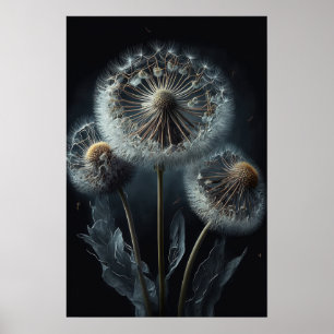 Póster Dandelion Flowers Art Print Poster