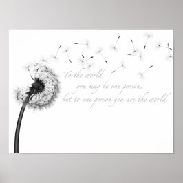 Póster Dandelion Inspiration 16" x 12", Matte Poster