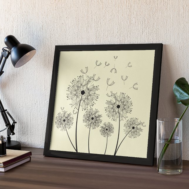 Póster Dandelion Line Art (Subido por el creador)