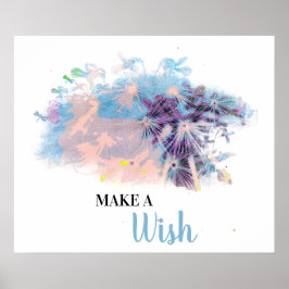 Póster *~* DANDELION Resumen Haga Un Deseo