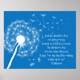 Póster Dandelion Wishes Design Poster