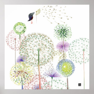 PÓSTER DANDELIONSBIRD