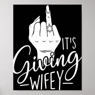 Póster Dando a la mujer - Boda Bride Bachelorette Bri