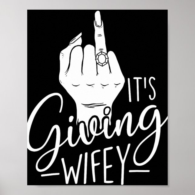 Póster Dando a la mujer - Boda Bride Bachelorette Bri (Frente)