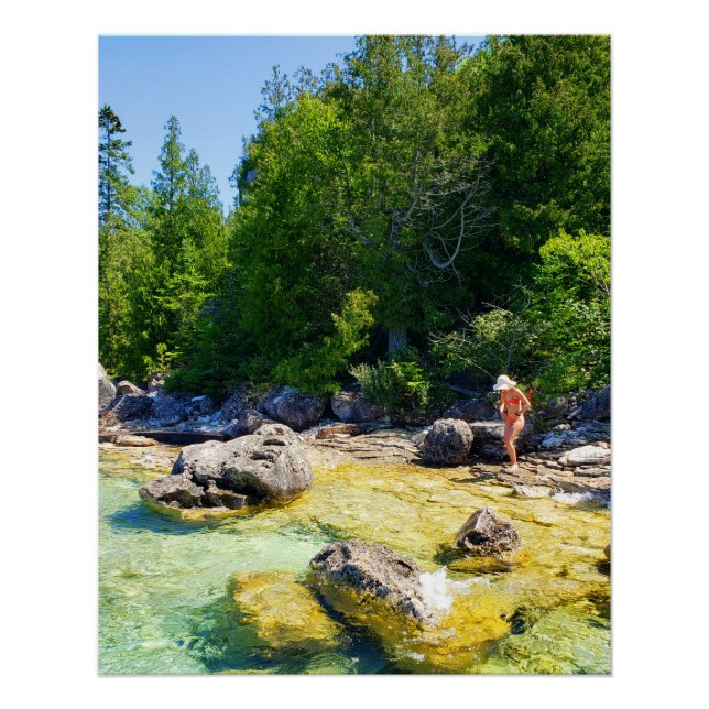 Póster Dándose un chapuzón (Anverso)