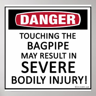 Póster Danger Bagpipe