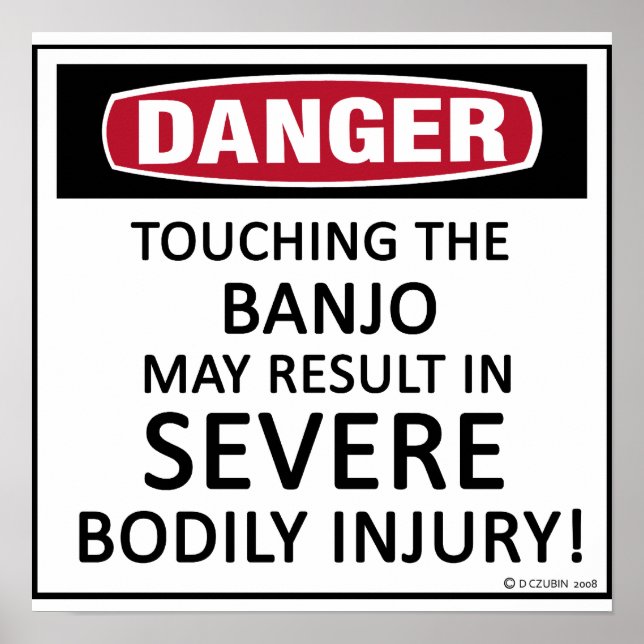 Póster Danger Banjo (Frente)