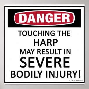 Póster Danger Harp