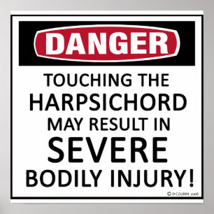 Póster Danger Harpsichord