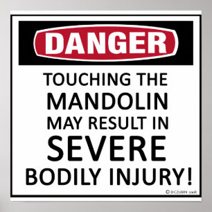 Póster Danger Mandolin