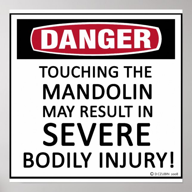 Póster Danger Mandolin (Frente)