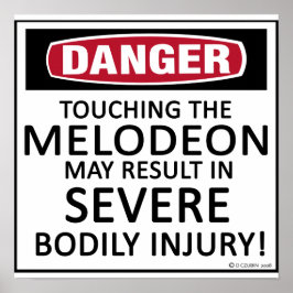 Póster Danger Melodeon