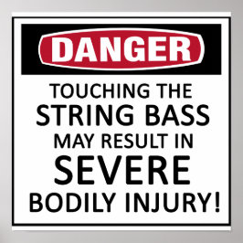 Póster Danger String Bass