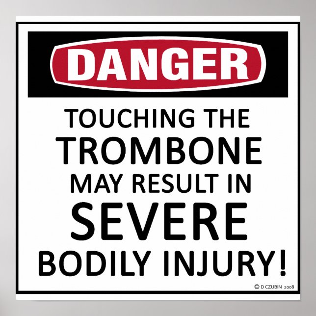 Póster Danger Trombone (Frente)