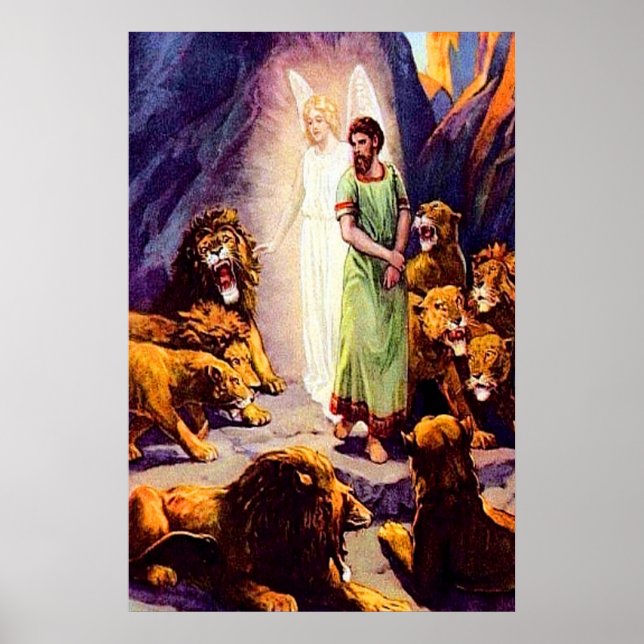 Póster Daniel 6 Dios protege a Daniel del daño al poster (Frente)