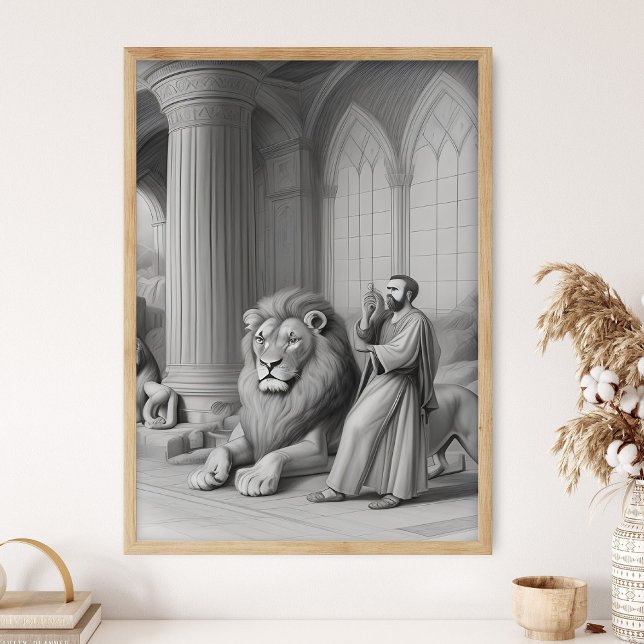 Póster Daniel en el foso de los leones, Daniel 6, Rey Dar (Subido por el creador)