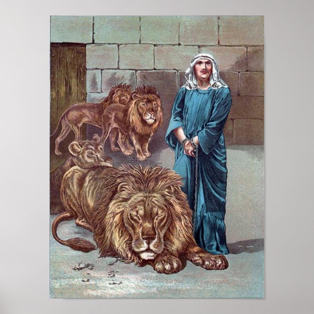 Póster Daniel en el Poster de los Leones (Frente)