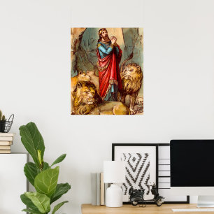 Póster Daniel en el poster de los leones