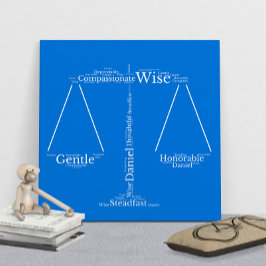 Póster Daniel Name Cloud Personalizable Poster