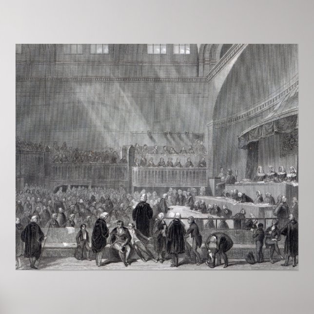 Póster Daniel O'Connell en juicio en 1844 (Frente)